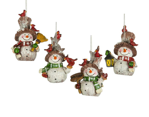 Country Snowman Ornament (3")