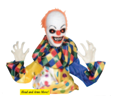 Clown effrayant animée