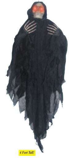 Faucheuse noire à suspendre avec lumières