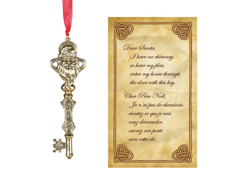 Santa Key Ornament with Story (5.5")