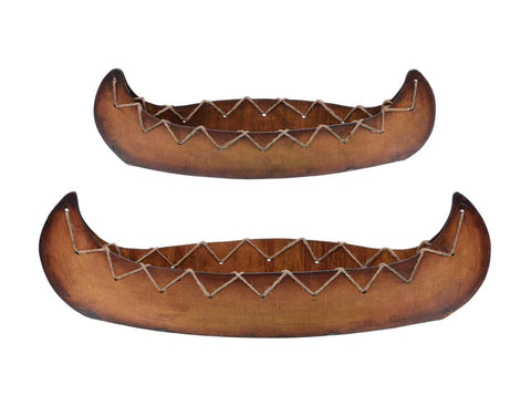 Wooden Canoe Set (18" & 20")