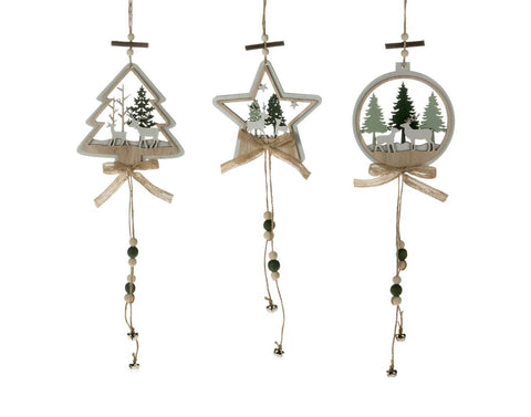 Plywood tree/star/ball ornament (20")