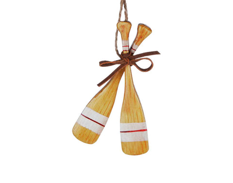 Double paddle ornament (5")