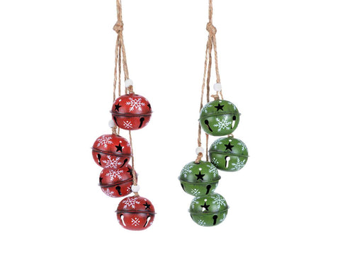 Red or green bell ornament