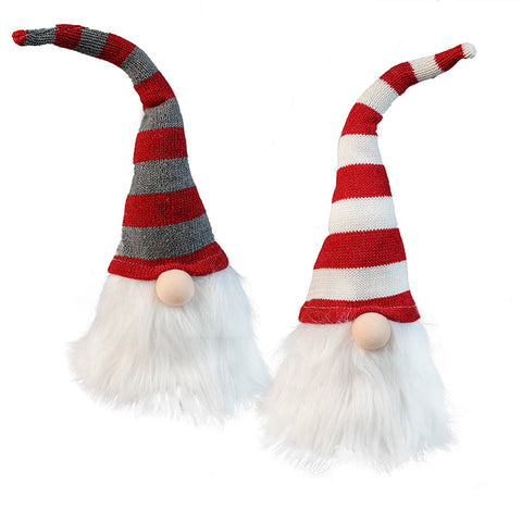 Fabric Santa Claus head with hat 40cm