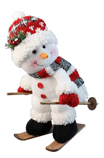 Bonhomme de neige sur ski