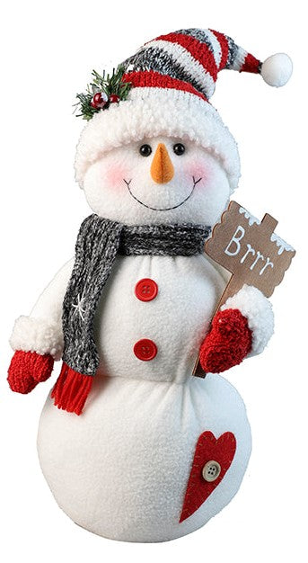 Bonhomme de neige avec foulard