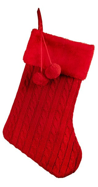 Christmas stockings - Knit and pompom