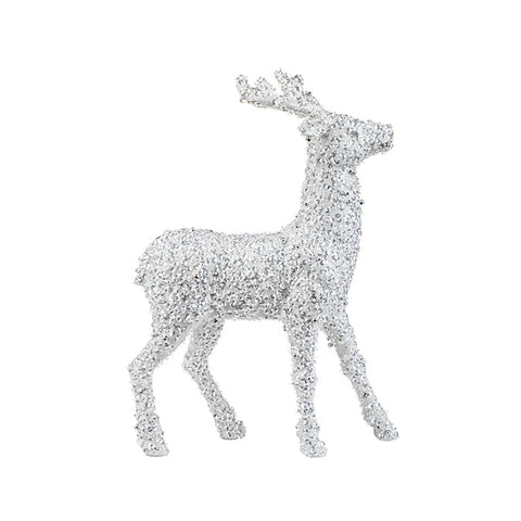 Sequin&diamond look gems renne, blanc/argent, 24x40,6cm