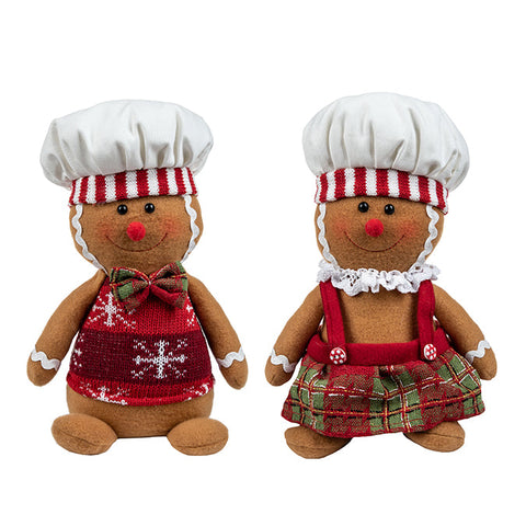 Fabric seated gingerbread cook