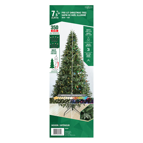 2.28m pine, 350 LED lights (white and multicolor) 5mm, 1468 tips