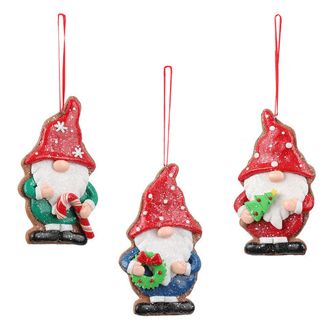 Santa Claus Dwarf Clay Ornament (11cm)