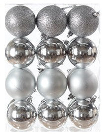 Boules brillantes (60 mm) (24/pqt)