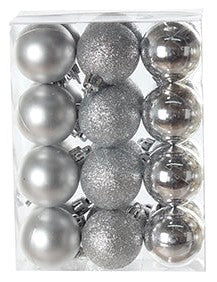 Boules brillantes (40 mm) (24/pqt)