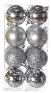 Boules brillantes (50 mm) (16/pqt)