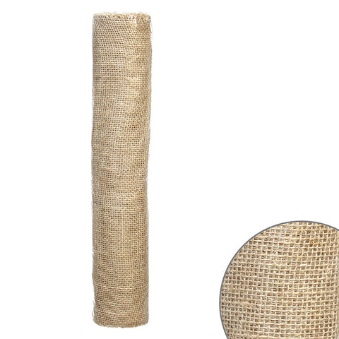 Linen decoration ribbon indoor/outdoor 48.25cm x 4.57m beige