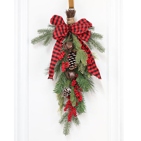 Decorated mixed pine teardrop (76.20 cm)