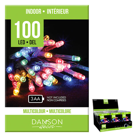 Lumière intérieur LED 5MM - Batterie - Multicolore (100 lumières)