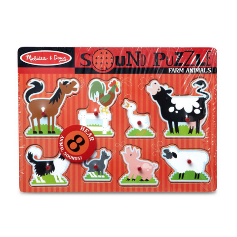 PUZZLE - SOUND - FARM ANIMALS (8L)