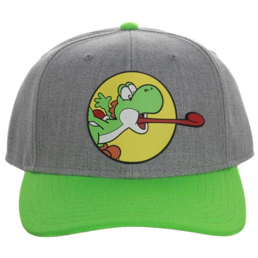 NINTENDO - SUPER MARIO -Yoshi Tongue Heathered Curved emb Hat