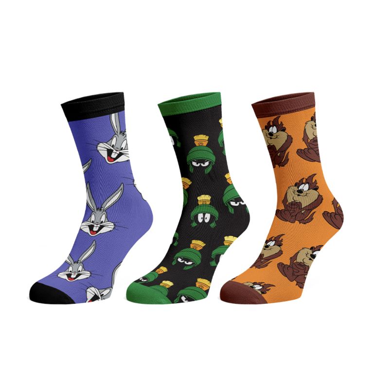 LOONEY TUNES - 3 Pack Crew Socks Set