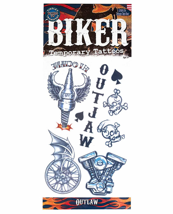 Biker Tattoo - Motard -  - Boo'tik d'Halloween