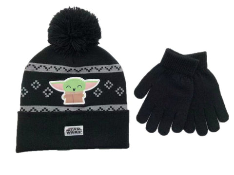 STAR WARS - The Mandalorian – The Child - GROGO YOUTH Knit Cuff Hat and Gloves