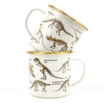 Dinosaurum enamel mug