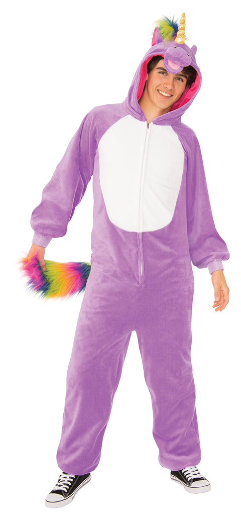 Purple Unicorn Costume - Jumpsuit - Adult