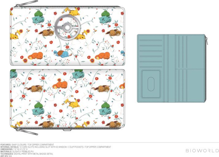 POKEMON - SLEEPY POKEMON SLIM WALLET