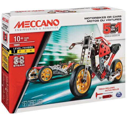 Meccano - Motos ou ventoires (5 en 1)