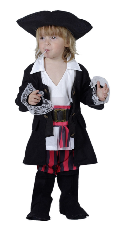 Pirate Costume 2T-4T - Baby to Toddler