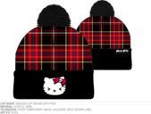HELLO KITTY - Plaid Crown Beanie