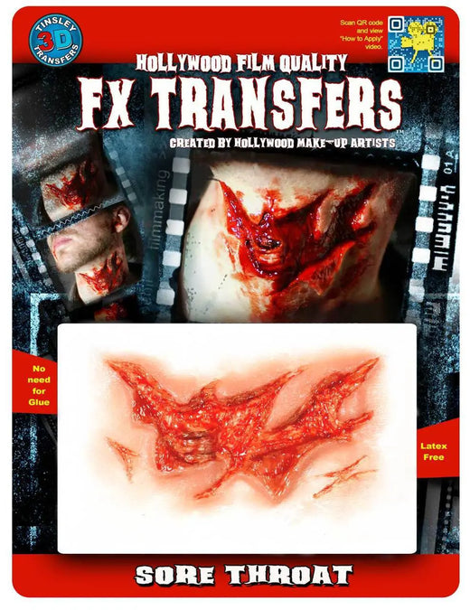 Tatouage 3D Fx - Maux de gorge
