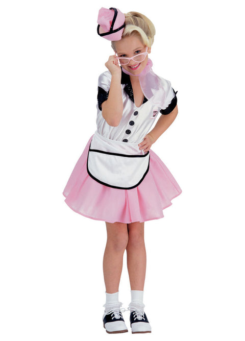 50s Waitress Costume - Child