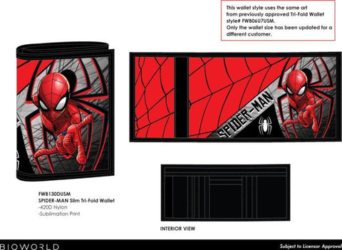 MARVEL - SPIDERMAN - KIDS TRI-FOLD SPIDERMAN ICON WALLET