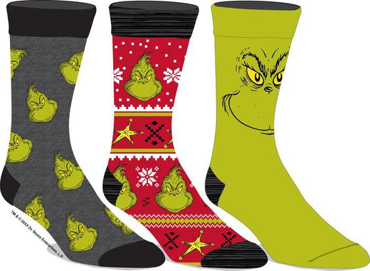 THE GRINCH - 3pk Crew Socks