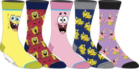 SPONGEBOB - Squarepants Men's Crew Socks