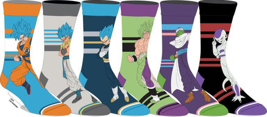 DRAGON BALL - Mixed 6 pack crew sock set
